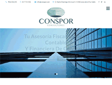 Tablet Screenshot of conspor.com